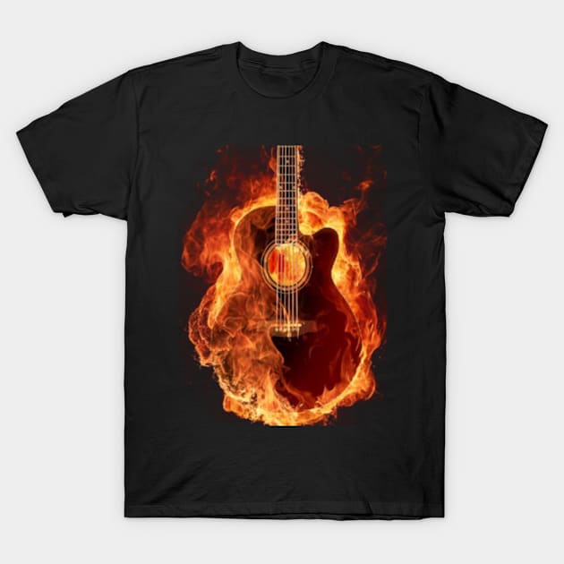 guitar fire T-Shirt by jesuspuig2013